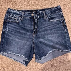 Silver Jeans Dark Wash Denim Cutoff Shorts